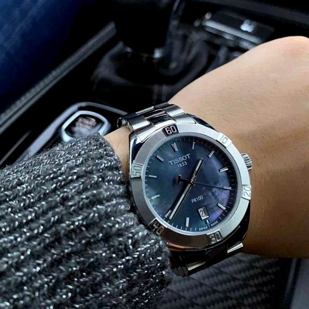 Sale Tissot Black Iced Bezel Dial Watch